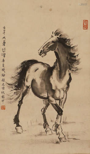 Modern Xu Beihong paper Benma lens