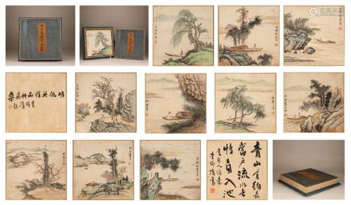 Qiu Ying's exquisite landscape collection in the Ming Dynast...