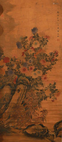 Shen Quan's silk flower shaft in Qing Dynasty