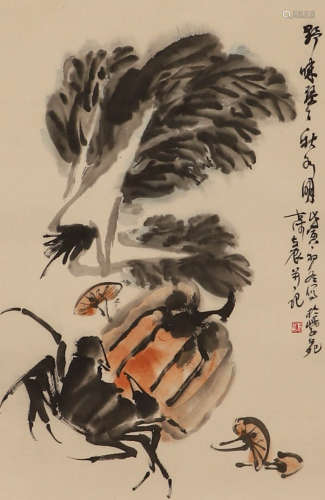 Modern Zhang lichen paper flower vertical axis