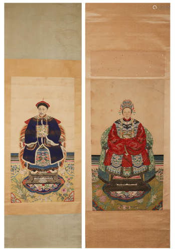 The ancestors of the Qing Dynasty were like a pair of vertic...