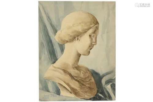 DE SMET LEON (1881 - 1966) aquarel : "Stilleven met vro...