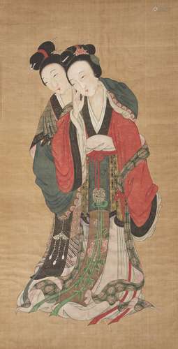 ‘TWO BEAUTIES’, EARLY QING DYNASTY