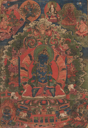 A THANGKA OF VAJRADHARA, 18TH CENTURY