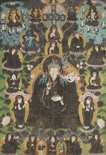 A THANGKA OF PADMASAMBHAVA