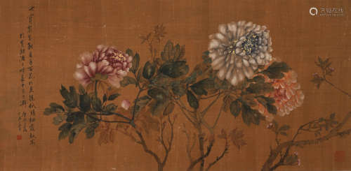 Ma Yuanyu silk flower lens in Qing Dynasty