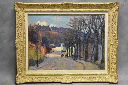 Narcisse GUILBERT (1878-1942) Vue de Rouen, huile sur toile,...