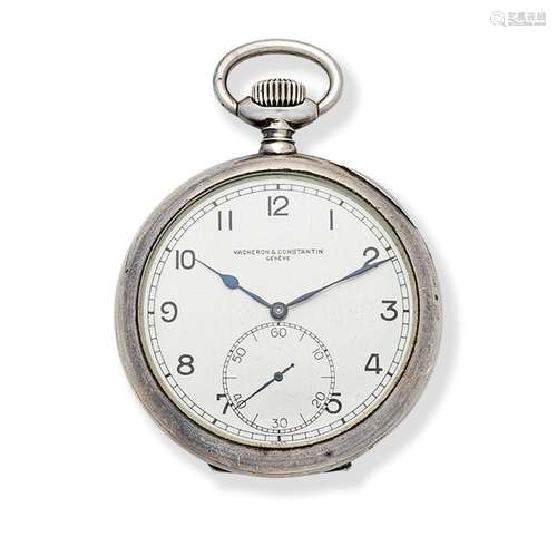 Vacheron & Constantin. A silver key wind open face deck ...