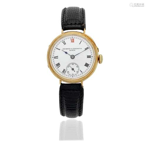 Vacheron & Constantin. An 18K gold manual wind wristwatc...