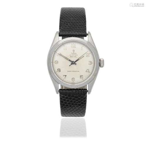 Tudor. A stainless steel manual wind wristwatch Oyster Royal...