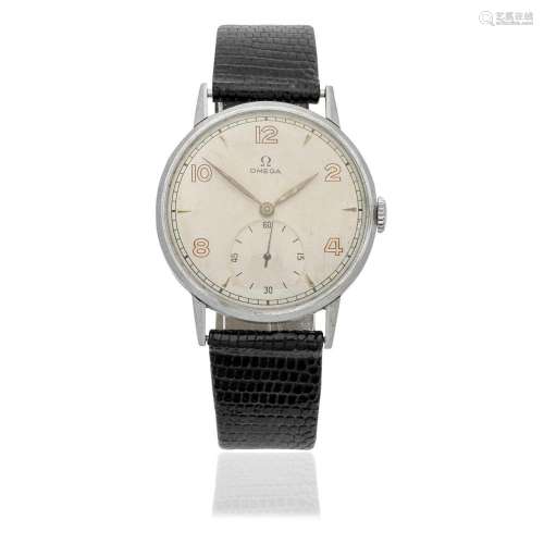 Omega. A stainless steel manual wind wristwatch Ref: 2272-6,...