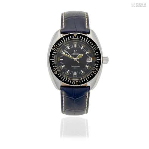 Omega. A stainless steel automatic calendar wristwatch Seama...