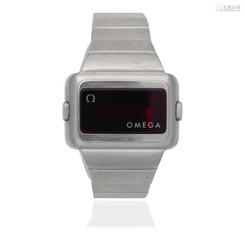 Omega. A stainless steel quartz electronic bracelet watch Ti...