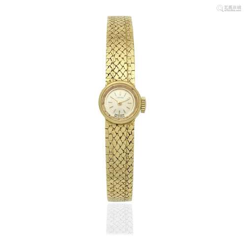 Zenith. A lady's 18K gold manual wind bracelet watch Cir...