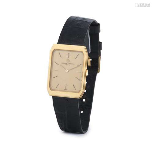 Vacheron Constantin. An 18K gold manual wind wristwatch Circ...