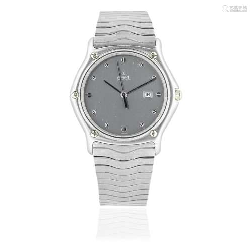 Ebel. A stainless steel quartz calendar bracelet watch Class...