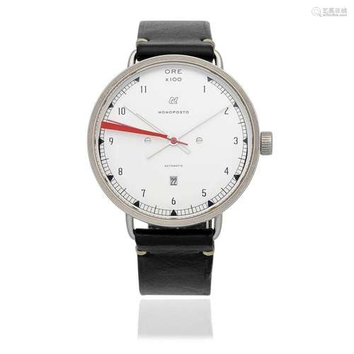 Autodromo. A stainless steel automatic calendar wristwatch M...