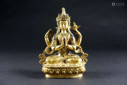 Avalokiteshvara assise en padmasana