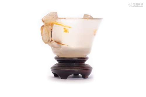 Agate bowl, China, early 20th century