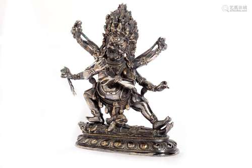 Silver Mahakala, Tibet first half of the 20th century