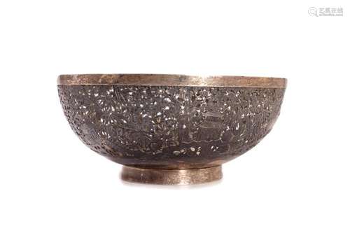 Silver bowl, oriental manufacture, 19th - 20th centuries