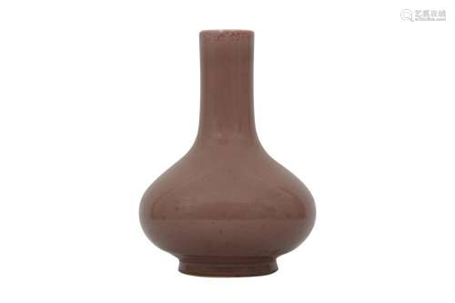 A CHINESE COPPER-RED BOTTLE VASE.