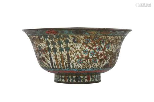 A CHINESE CLOISONNÉ ENAMEL BOWL.