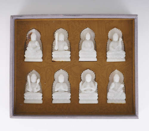 A Set of Qing Dynasty Buddhist Figures