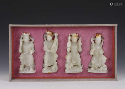 A Set of Four Heavenly King Figures