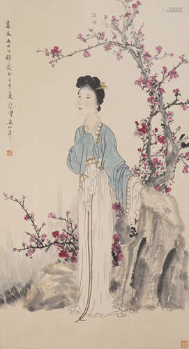 Chinese Figrue Painting by Xu Beihong