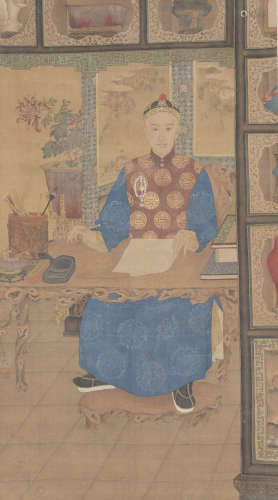 Chinese Figure Painting by Yuan Mei
