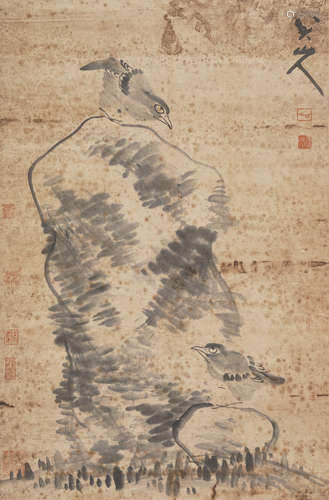 Chinese Bird Painting by Bada Shanren