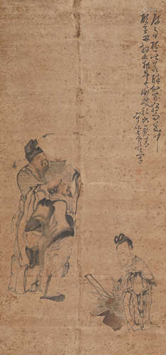 Chinese Figure Painting by Huang Shen