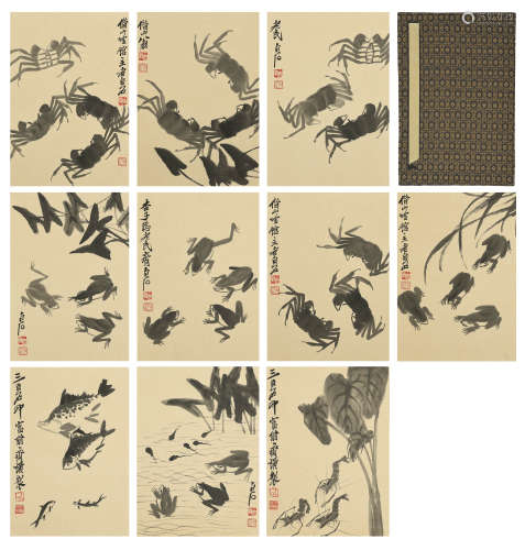 Ablum of Chinese Animal Painting by Qi Baishi