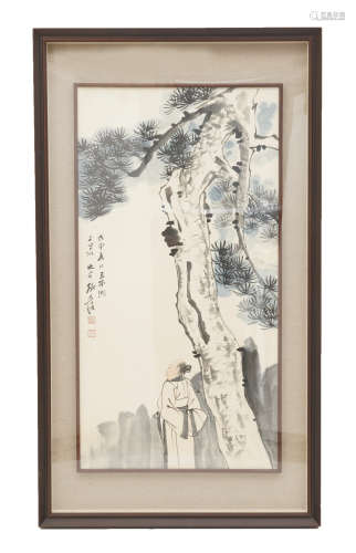 Chinese Figrue Painting by Zhang Daqian