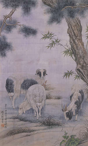 Three Goats，by Liu Kuiling