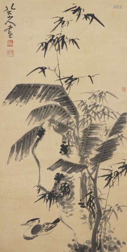 Chinese Bird Painting by Bada Shanren