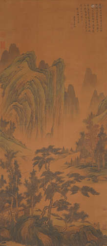 Chinese Landscape Painting by Wang Yuanqi