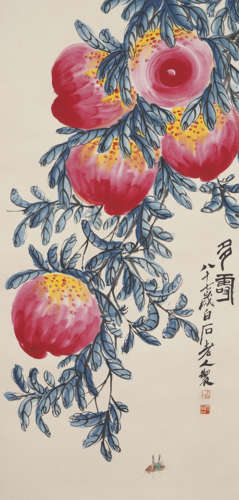 The Peaches，by Qi Baishi