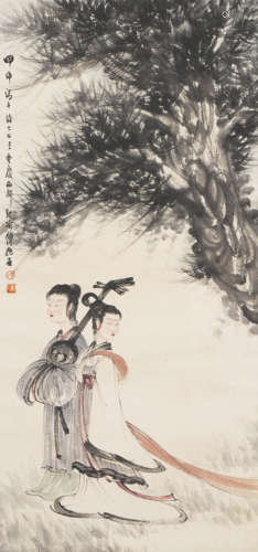 Chinese Figure Painting by Fu Baoshi