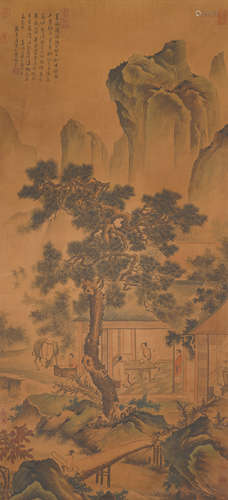 Chinese Landscape Painting by Tang Yin