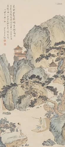 Chinese Landscape Painting by Puru