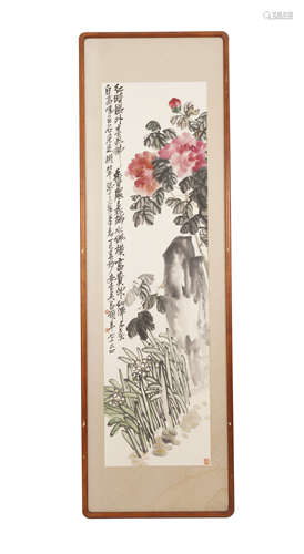 Chinese Flower Painting by Wu Changshuo