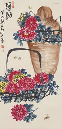 The Flower and Inscet，by Qi Baishi