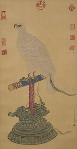 Chinese Eagle Painting by Giuseppe Castiglione