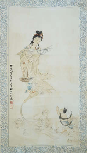 The Bodhisattva,by Zhang Daqian