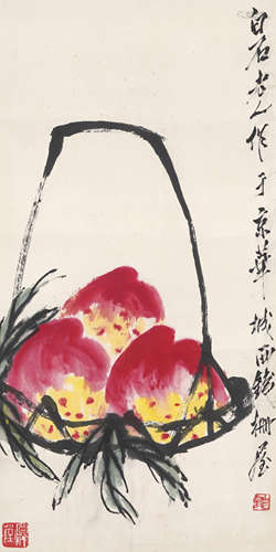 The Peaches，by Qi Baishi