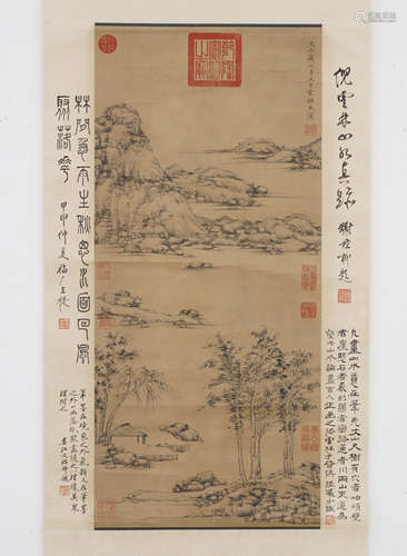 Chinese Landscape Painting by Ni Zan