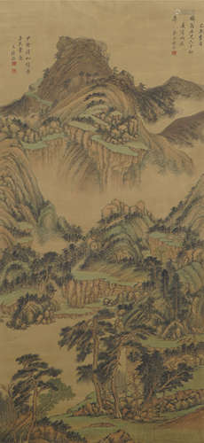 Chinese Landscape Painting by Wang Shimin