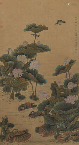 Chinese Bird-and-Flower Painting by Shen Quan